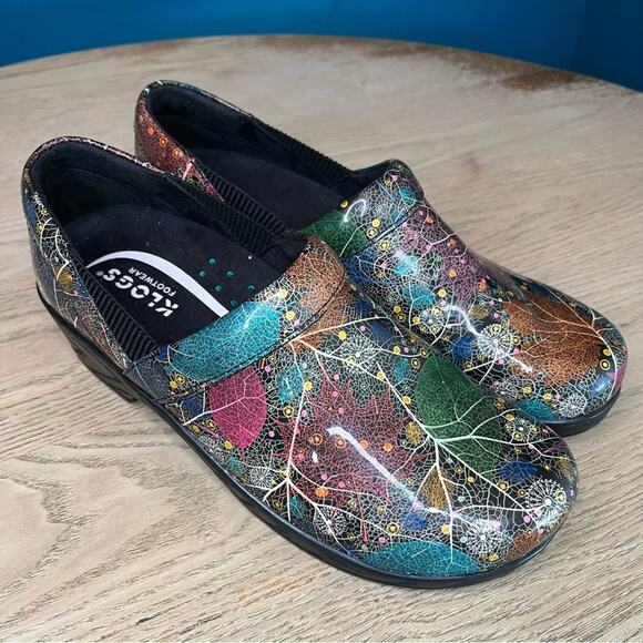 NWOT Klogs Portland Woodland Patent Leather Clog Slip Resistant Shoe Women’s 9 - Picture 1 of 10
